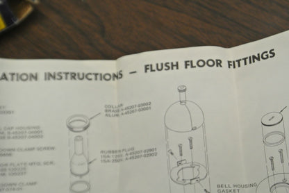 SQUARE D G-608-LX-S3 / FLUSH FLOOR RECEPTACLE / NEW SURPLUS 45123-105-01