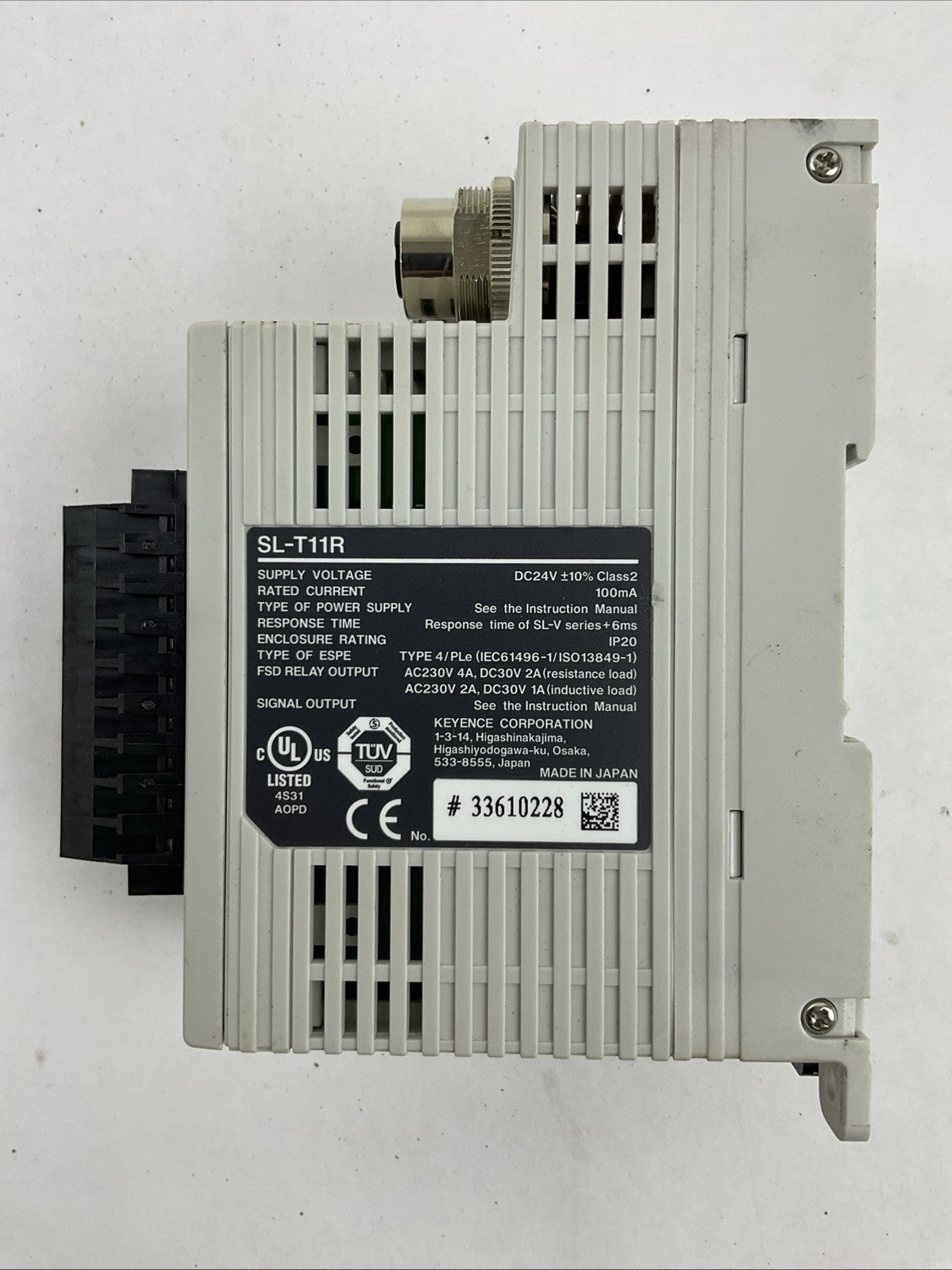 KEYENCE SL-T11R SAFETY CONTROL RELAY