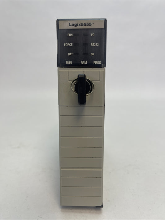 ALLEN BRADLEY 1756-L55 SER A F/W REV 1.4 LOGIX PROCESSOR UNIT 1756-M13 SER A