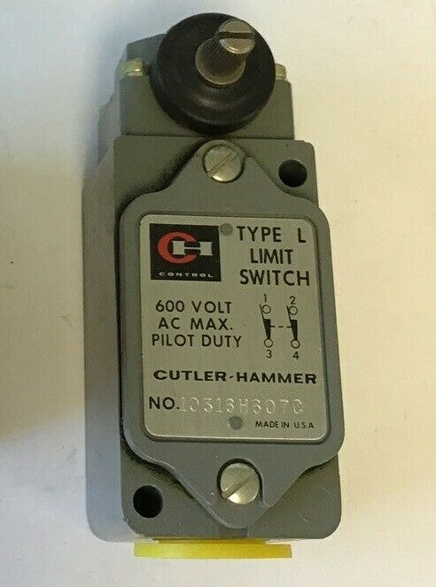 CUTLER HAMMER 10316H607C LIMIT SWITCH W/O LEVER 600VAC