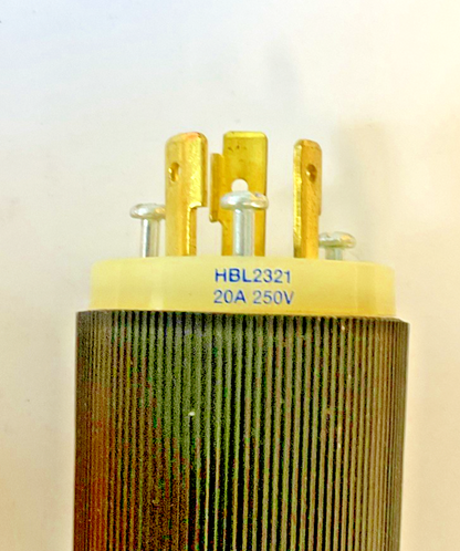 HUBBELL HBL2321 TWIST LOCK PLUG 20A 250V 2POLE 3WIRE ***LOTOF2***