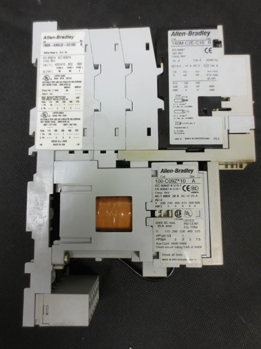 ALLEN-BRADLEY 190S-ANDJ2-CC10C / 140M-C2E-C10 / 100-C09Z*10 STARTER CONTACTOR
