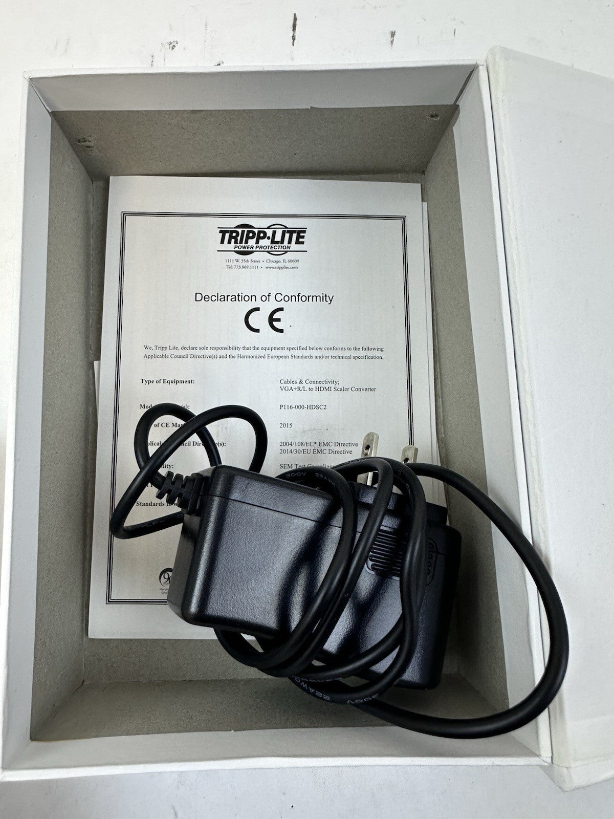 TRIPP-LITE P116-000-HDSC2 VGA with Audio to HDMI Adapter/Scaler