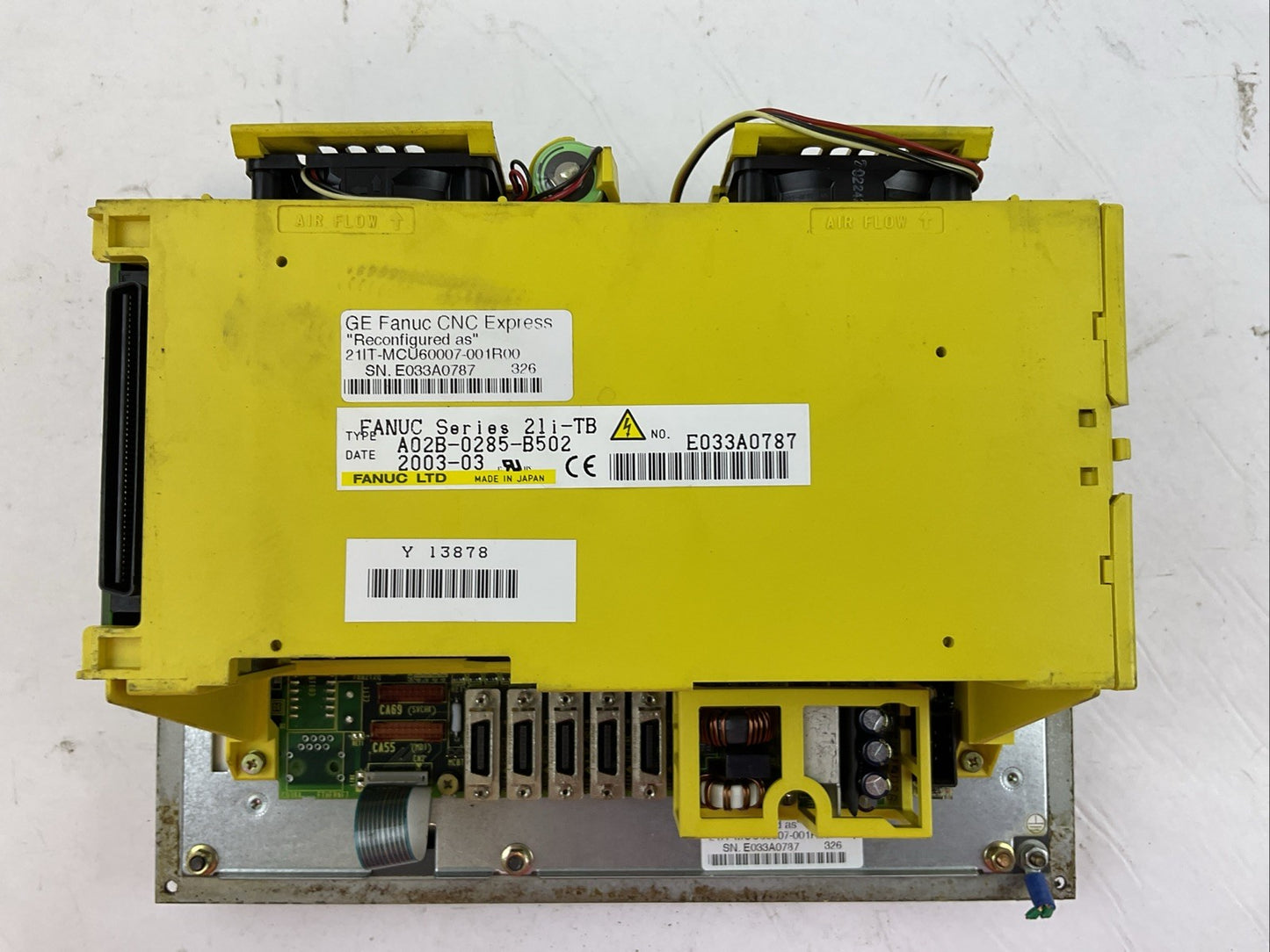 FANUC A02B-0285-B502 OPERATOR INTERFACE "RECONFIGURED AS 21IT-MCU60007-001R00"