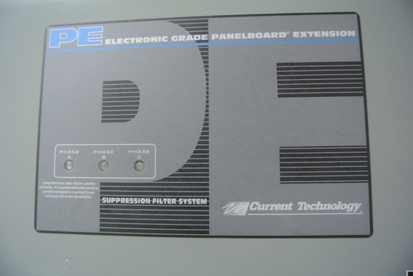 CURRENT TECHNOLOGY 900-0125-011 / EGPE80 PANELBOARD EXTENSION SUPPRESSION FILTER