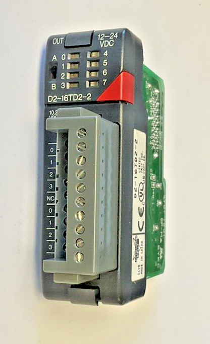 AUTOMATION DIRECT D2-16TD2-2 INPUT MODULE 10.2-26.4VDC 0.1A