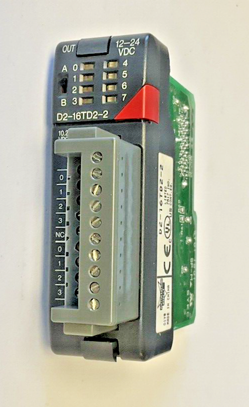 AUTOMATION DIRECT D2-16TD2-2 INPUT MODULE 10.2-26.4VDC 0.1A