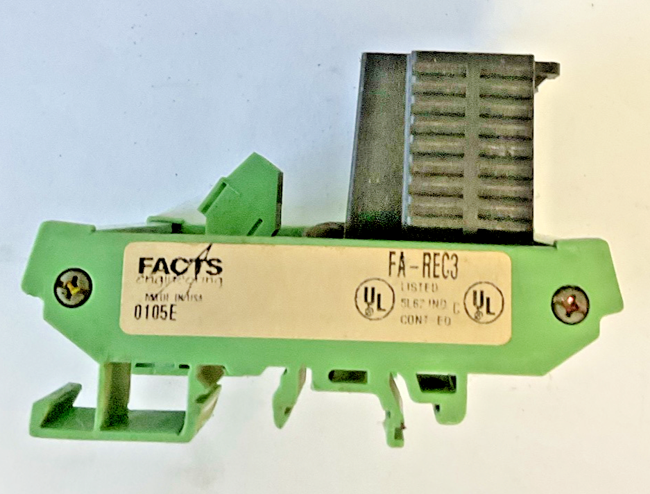 FACTS ENGINEERING FA-REC3 3 PLUG 3 RECEPTABLE 94V-0 14-12AWG 125VAC 15A