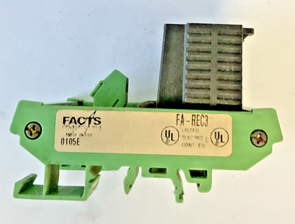FACTS ENGINEERING FA-REC3 3 PLUG 3 RECEPTABLE 94V-0 14-12AWG 125VAC 15A