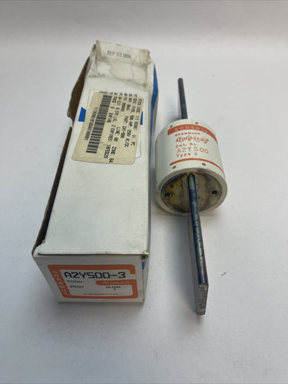 GOULD SHAWMUT A2Y500-3 AMP-TRAP FUSE 500AMP 250VAC 500VDC TYPE 3