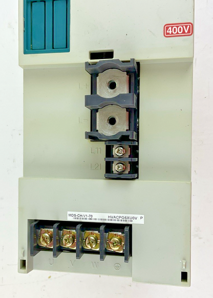 MITSUBISHI MDS-CH-V1-70 SERVO DRIVE UNIT 7KW 648V H/W VER.P 15A 240HZ
