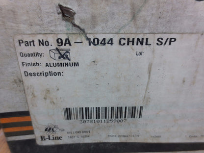 COOPER B-LINE 9A-1044 CHANNEL SPLICE PLATES - NO SCREWS - ALUMINUM - LOT of 20