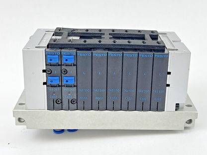 FESTO CPV14-V1 -VALVE MANIFOLD-W/ PNEUM CONNEC. PLATE, C402(2), C102(5), BD02(1)