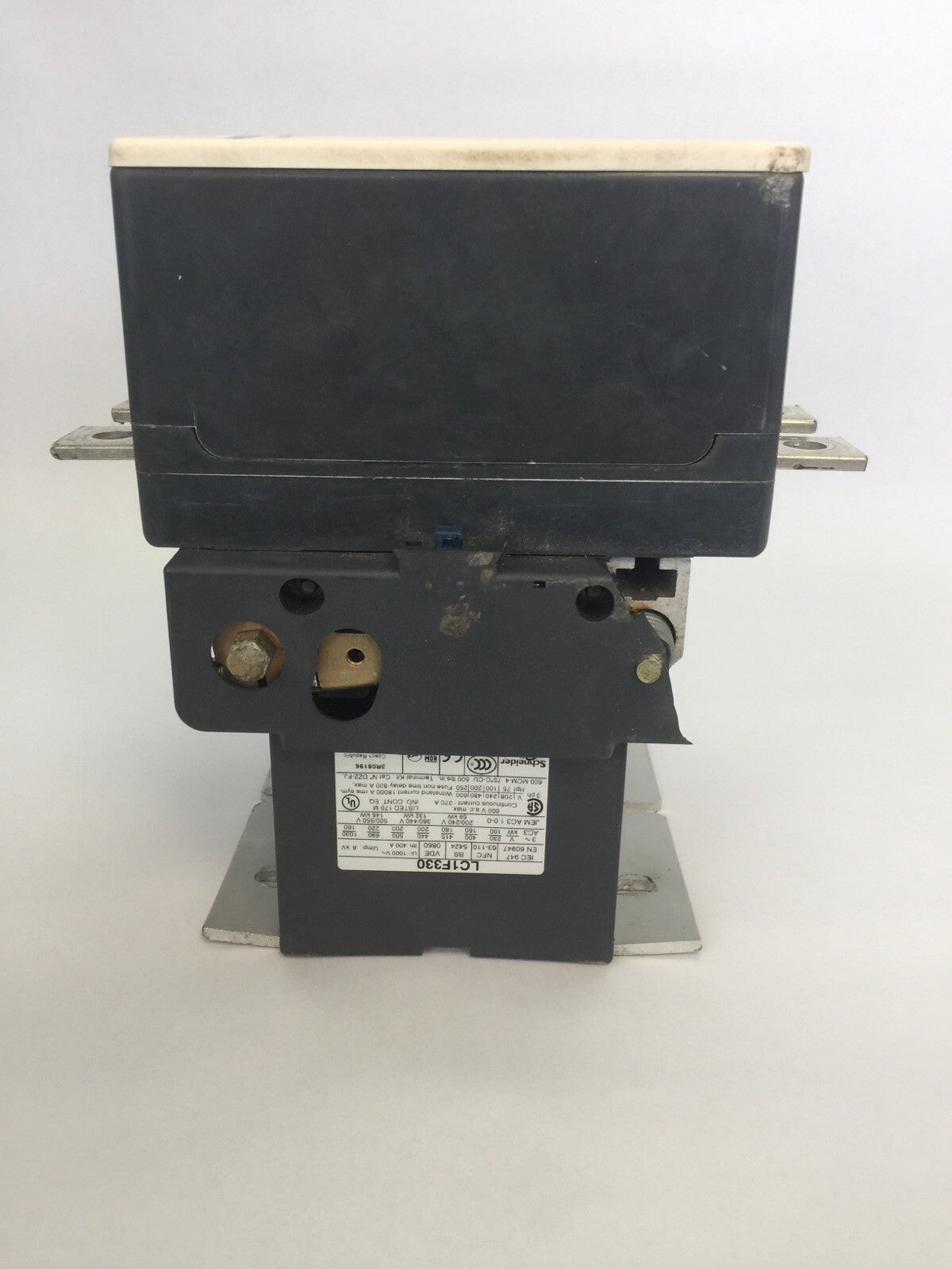 TELEMECANIQUE LC1F330 CONTACTOR 600VAC 370A 250HP LX1FH1102 110-115V 40-400HZ