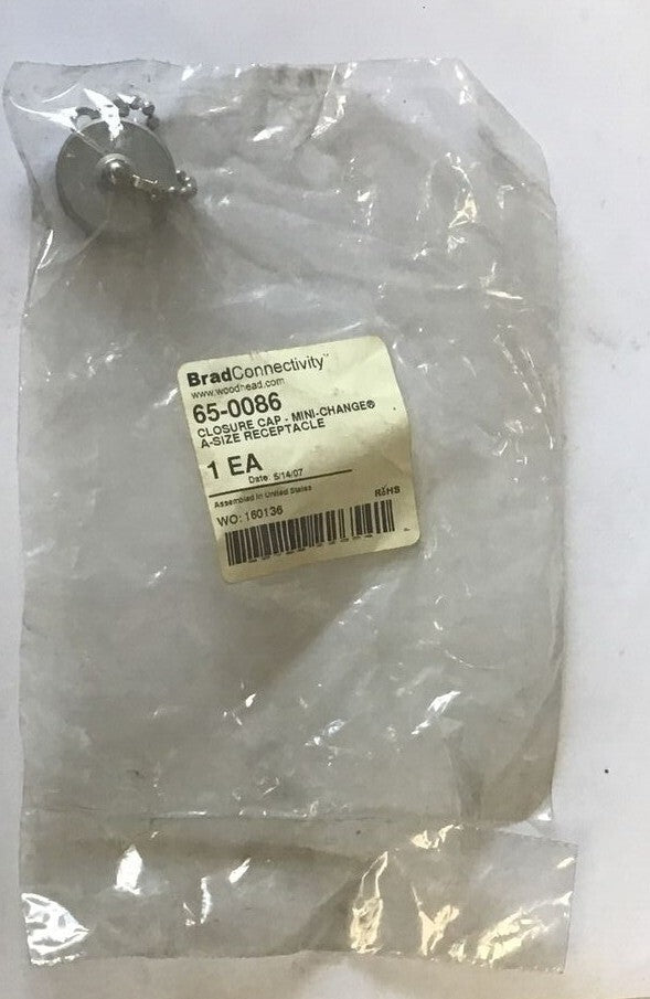 BRAD CONNECTIVITY 65-0086 CLOSURE CAP MIN-CHANGE A SIZE RECEPTACLE ***LOTOF6***