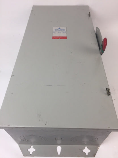 CHALLENGER GD324NFC 200 AMP 240 VAC 3 POLES TYPE 1 NON FUSIBLE GENERAL DUTY