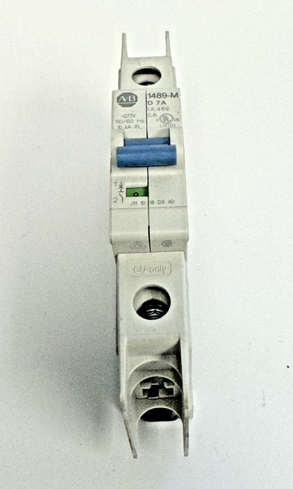 ALLEN-BRADLEY - 1489-M1D070 SER. D - MINIATURE CIRCUIT BREAKER - 1 P, 7A, 277 V