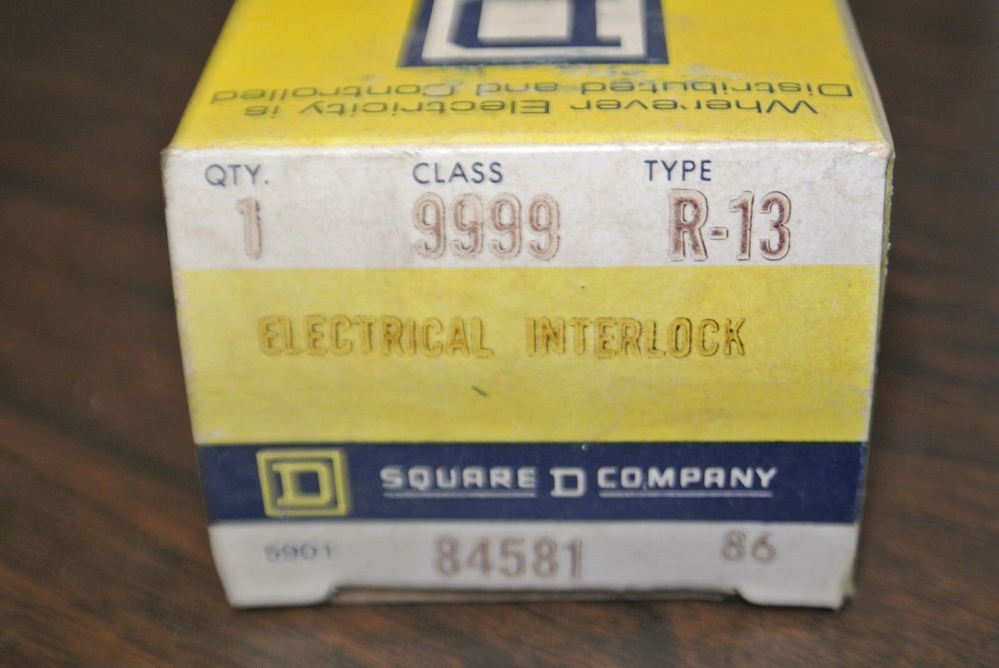 SQUARE D / 9999 R-13 / ELECTRICAL INTERLOCK / NEW SURPLUS