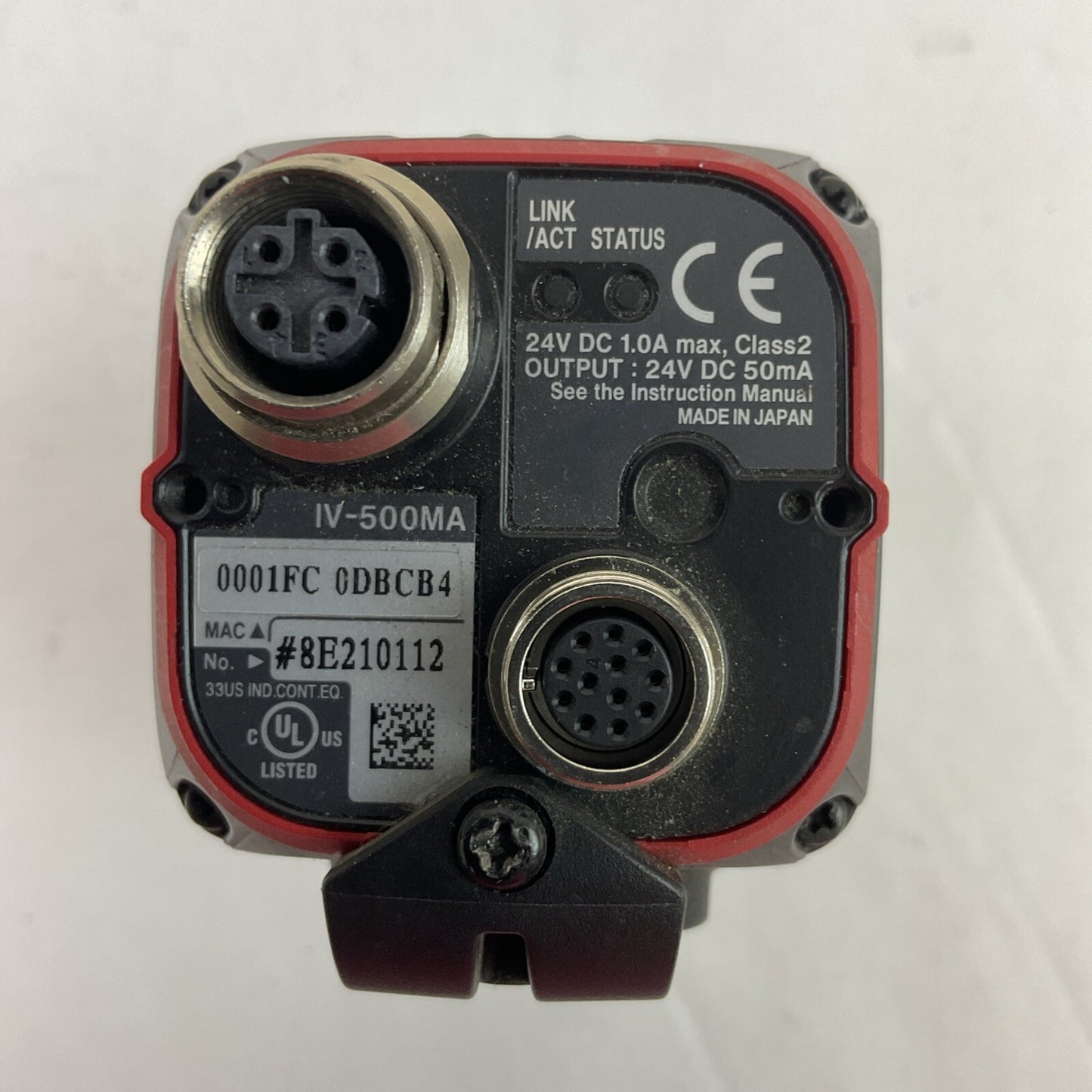 KEYENCE IV-500MA VISION SENSOR 24VDC 1.0A OUTPUT 24VDC 50mA