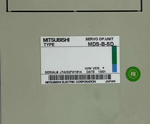 MITSUBISHI MDS-B-SD SERVO OP UNIT H/W VER. *