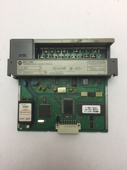 ALLEN BRADLEY 1746-NT THERMOCOUPLE / mV INPUT MODULE SER A FRN 1 FAC 1M