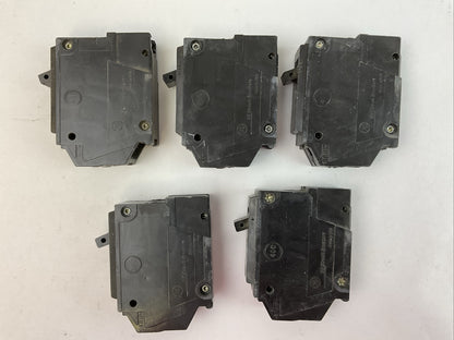 GE THQL1125 25AMP 120/240VAC 1POLE CIRCUIT BREAKER (LOT OF 5)