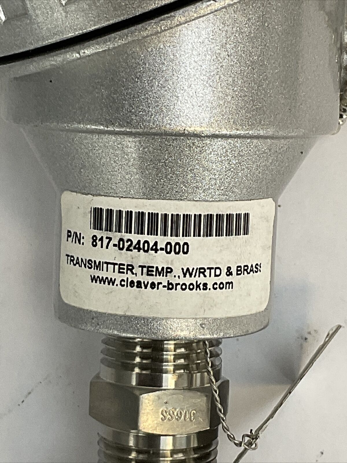 CLEAVER-BROOKS 817-02404-000 TRANSMITTER TEMP W/RTD & BRASS ARi INDUSTRIES, INC