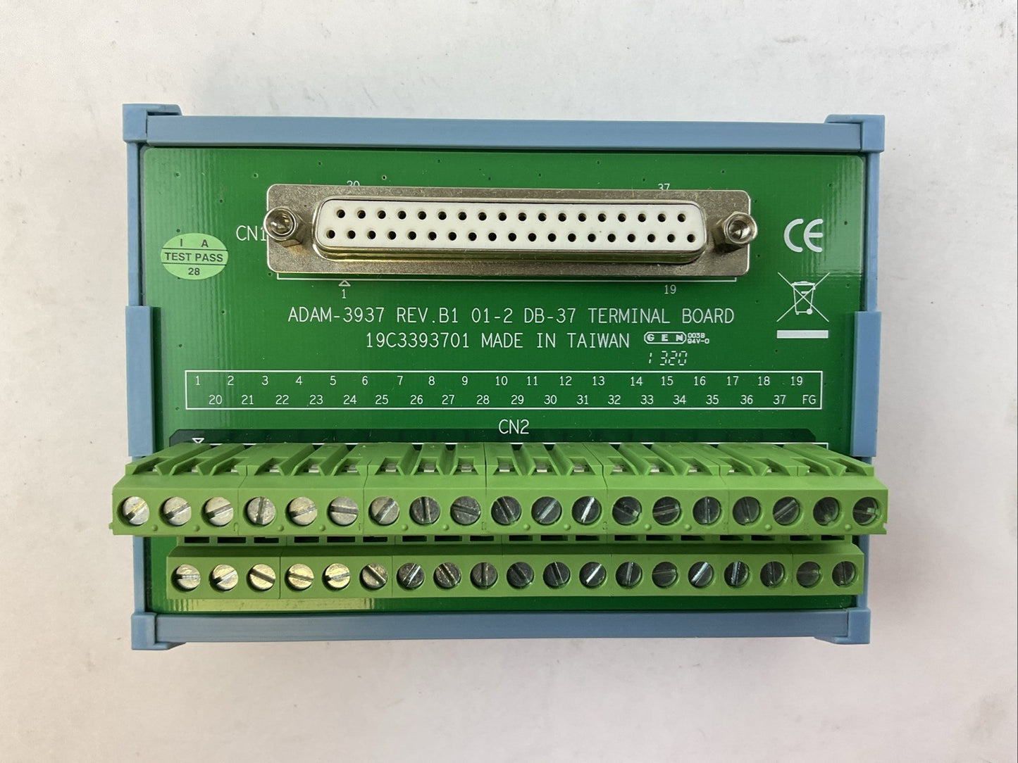 ADVANTECH ADAM-3937 REV B1 01-2 DB-37 TERMINAL BOARD