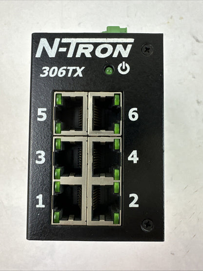 N-TRON 306TX 6-PORT ETHERNET SWITCH 10-30VDC 0.5A