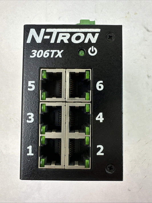 N-TRON 306TX 6-PORT ETHERNET SWITCH 10-30VDC 0.5A