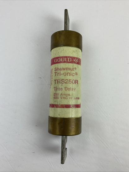 GOULD SHAWMUT TRS250R 600VAC 250A TRI-ONIC DUAL ELEMENT TIME DELAY (LOT OF 3)