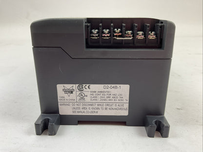 KOYO D2-04B-1 110/220VAC OUTPUT 24VDC POWER SUPPLY 4 SLOT CHASSIS