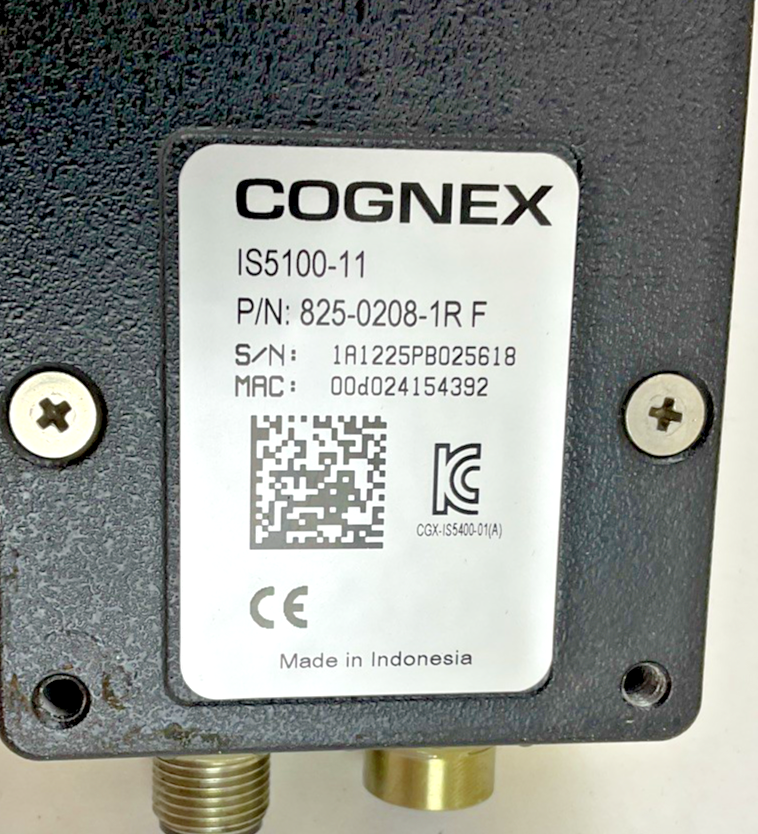 COGNEX  821-0034-1R REV.C INSIGHT CAMERA IS5100-11 24VDC