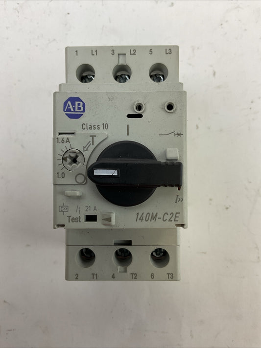 ALLEN BRADLEY 140M-C2E-B16 MOTOR PROTECTOR SER C 1.0-1.6A 600VAC 3PH 1HP