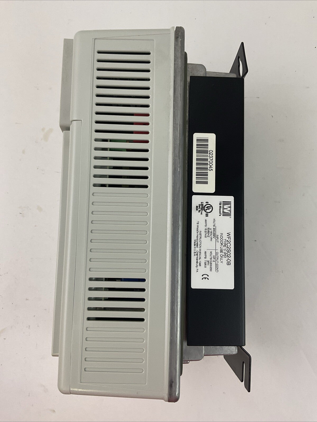 TB WOOD'S WF2C2S020B SENSORLESS VECTOR DRIVE OUTPUT 2HP 0-200/230V 3PH 7.8/6.8A