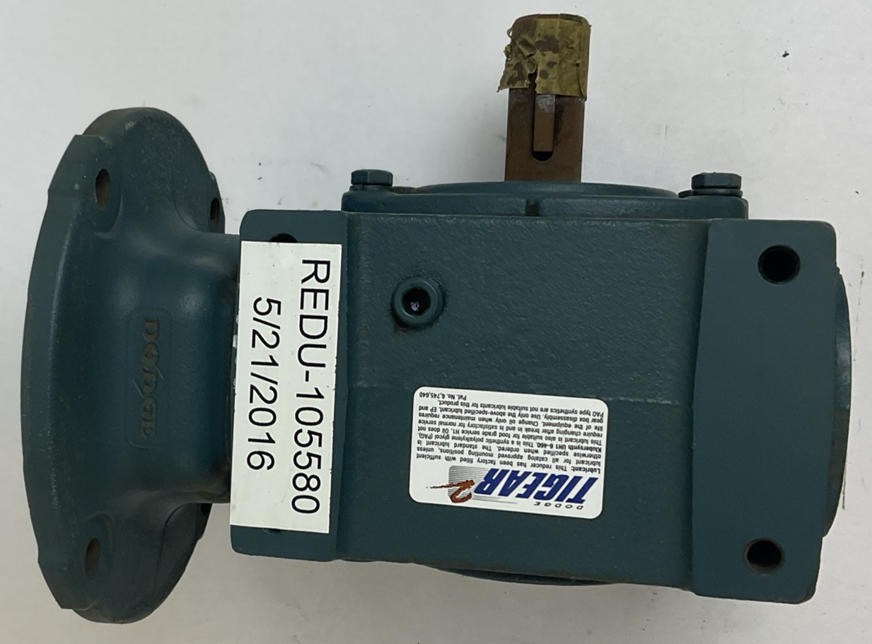 DODGE 20Q10R14 *NO HARDWARE* GEAR REDUCER 10:1 1750RPM 2.25HP *HAS SHELF WEAR*