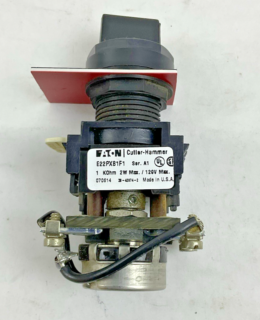 EATON CUTLER-HAMMER E22PXB11 1K POTENTIOMETER MANUAL SPEED CONTROL KNOB 120V