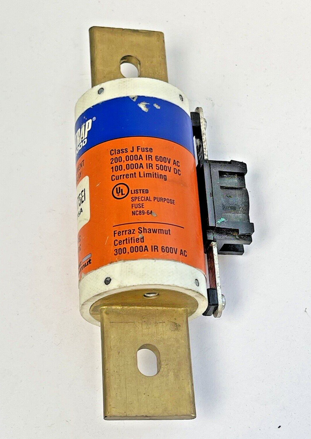 FERRAZ SHAWMUT -AJT175EI - AMP-TRAP,DUAL-ELEMENT,TIME-DELAY 175A, 600VAC, 500VDC