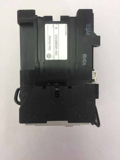 ALLEN BRADLEY 104-A09NZ243 REVERSING CONTACTOR SER A 600VAC 9A 5HP COIL 24VDC