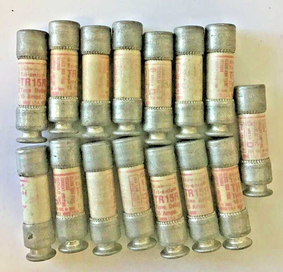FERRAZ SHAWMUT TR15R FUSE TRI-ONIC TIME DELAY CLASS RK5 250VAC  ****LOTOF15****