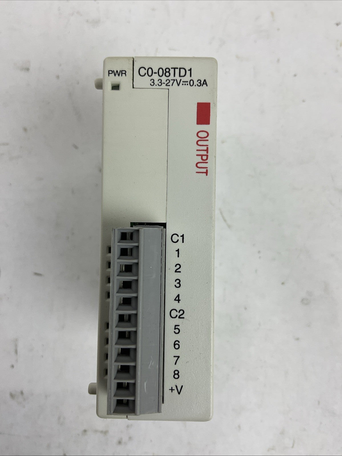 AUTOMATIONDIRECT C0-08TD1 OUTPUT MODULE 3.3-27VDC 0.3A/pt