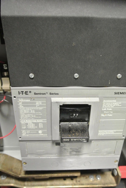 SIEMENS BDFW400 WELDER BUS PLUG w/ JXD63S400A BREAKER 600V, 400A, 3-PHASE, 3WIRE