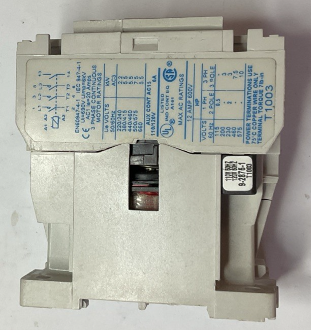 EATON CE15CNS3AB CONTACTOR SER.B1 12A 50/60HZ 10HP@575V SIZE C