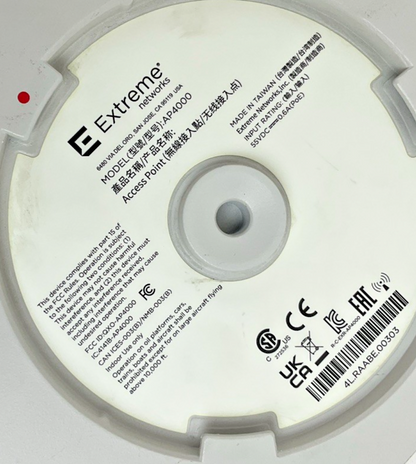 EXTREME NETWORKS AP4000-WW WIRELESS ACCESS POINT 55VDC 0.6A