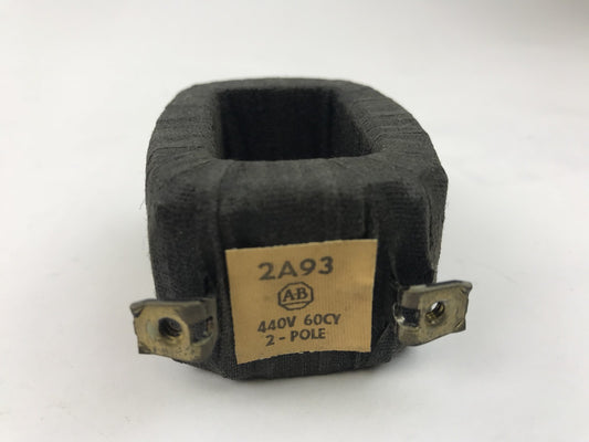 Allen Bradley 2A93 Coil 440 V 60 CY 2-Pole Used Missing Screws