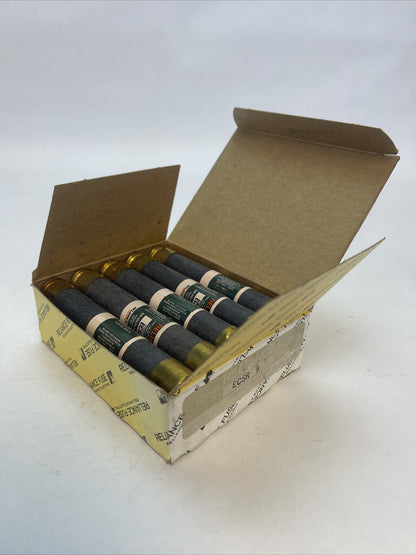 RELIANCE ECSR9 CLASS RK5 TIME DELAY DUAL ELEMENT FUSE 9AMP 600VAC (LOT OF 10)