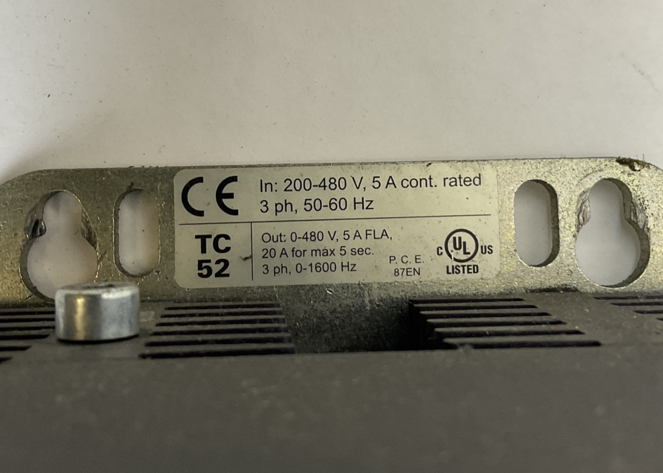 ATLAS COPCO TC52S ASSEMBLY SYSTEMS CONTROLLER 480V 3PH 5A 50-60HZ