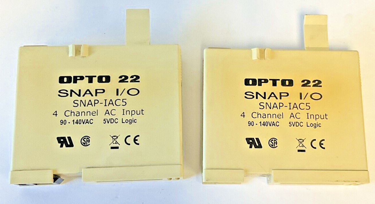OPTO 22 SNAP-IAC5 I/O 4 CHANNEL AC INPUT 90-140VAC 5VDC LOGIC ***LOTOF2***