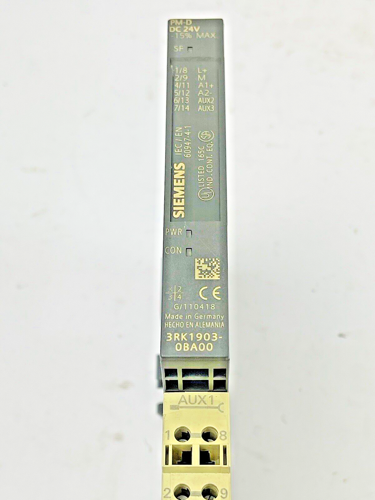 SIEMENS -3RK 1903-0AA00 -TERM MOD FOR PM-D & 3RK1903-0BA00 -POWER MODULE & AUX1