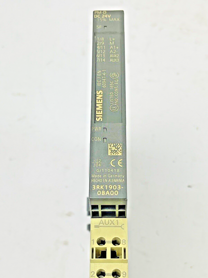 SIEMENS -3RK 1903-0AA00 -TERM MOD FOR PM-D & 3RK1903-0BA00 -POWER MODULE & AUX1